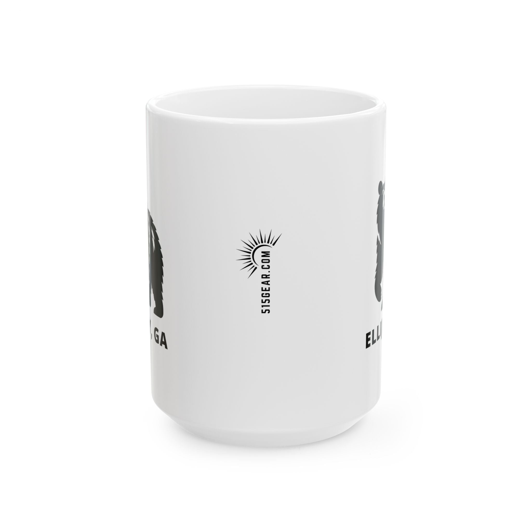 North Georgia Mountains, Ellijay Coffee Mug – Black Bear Collection (11oz, 15oz)