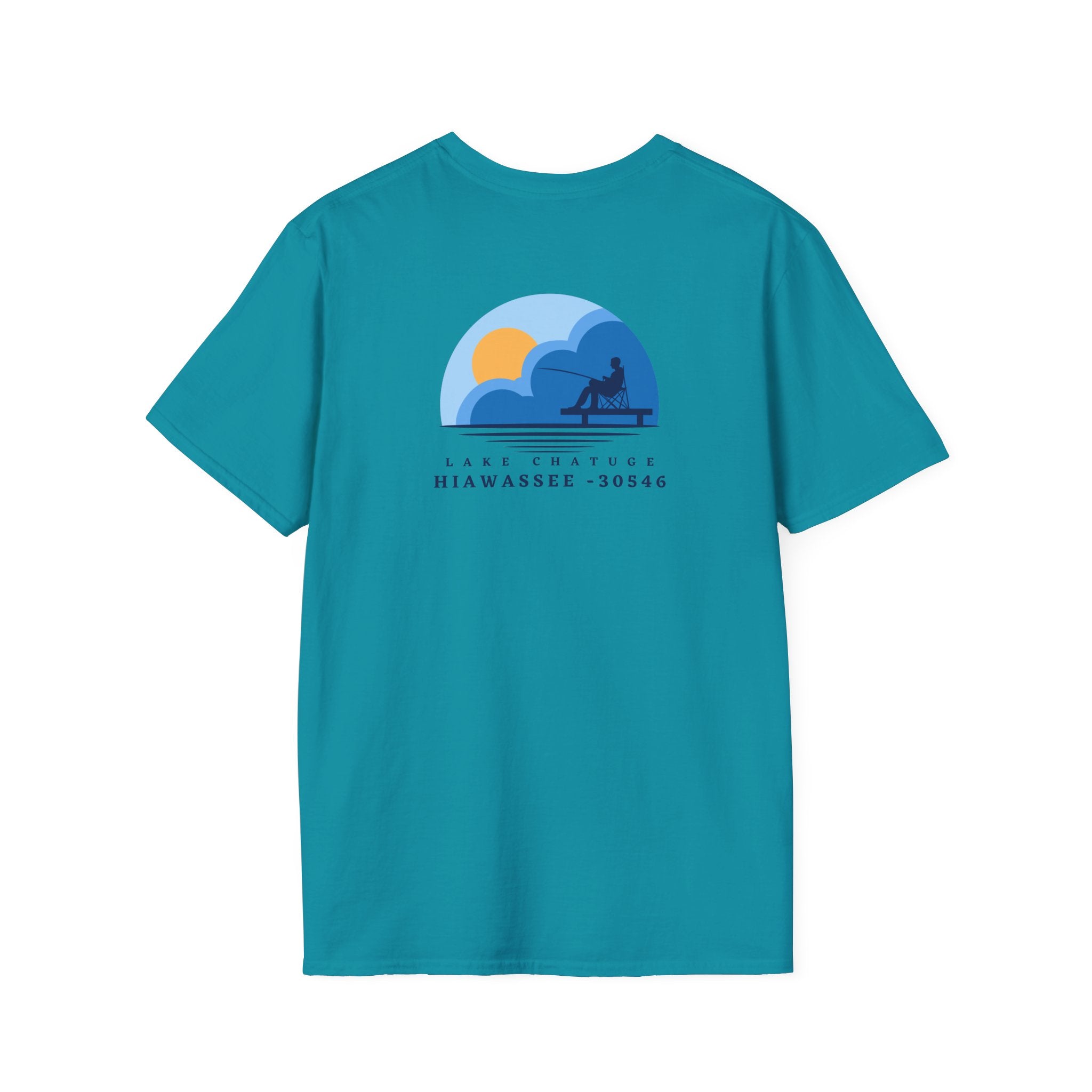 Adult t-shirt, Lake Fishing Graphic, by 515Gear.com | Hiawassee, GA | 30546