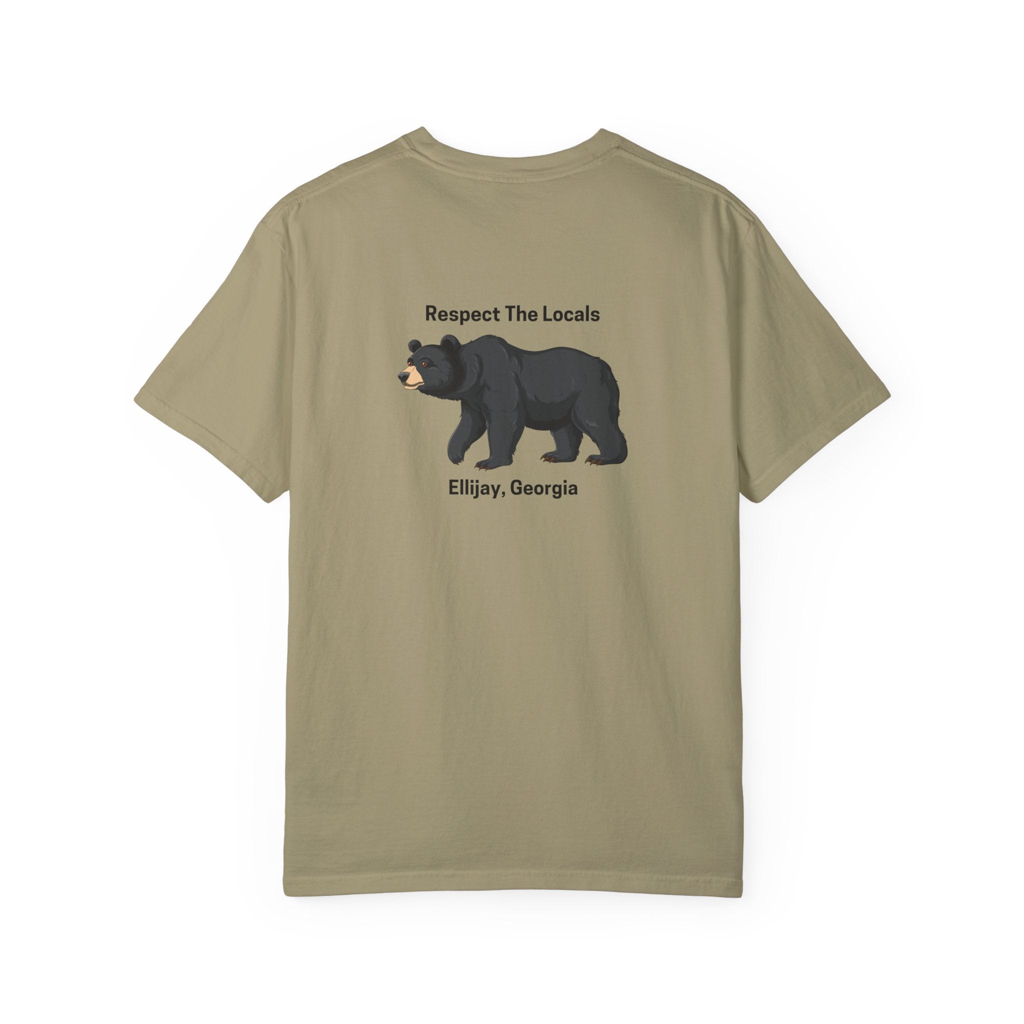 unisex adult T-shirt, Respect the locals, by 515Gear.com | Ellijay, GA | celebrate our local black bears