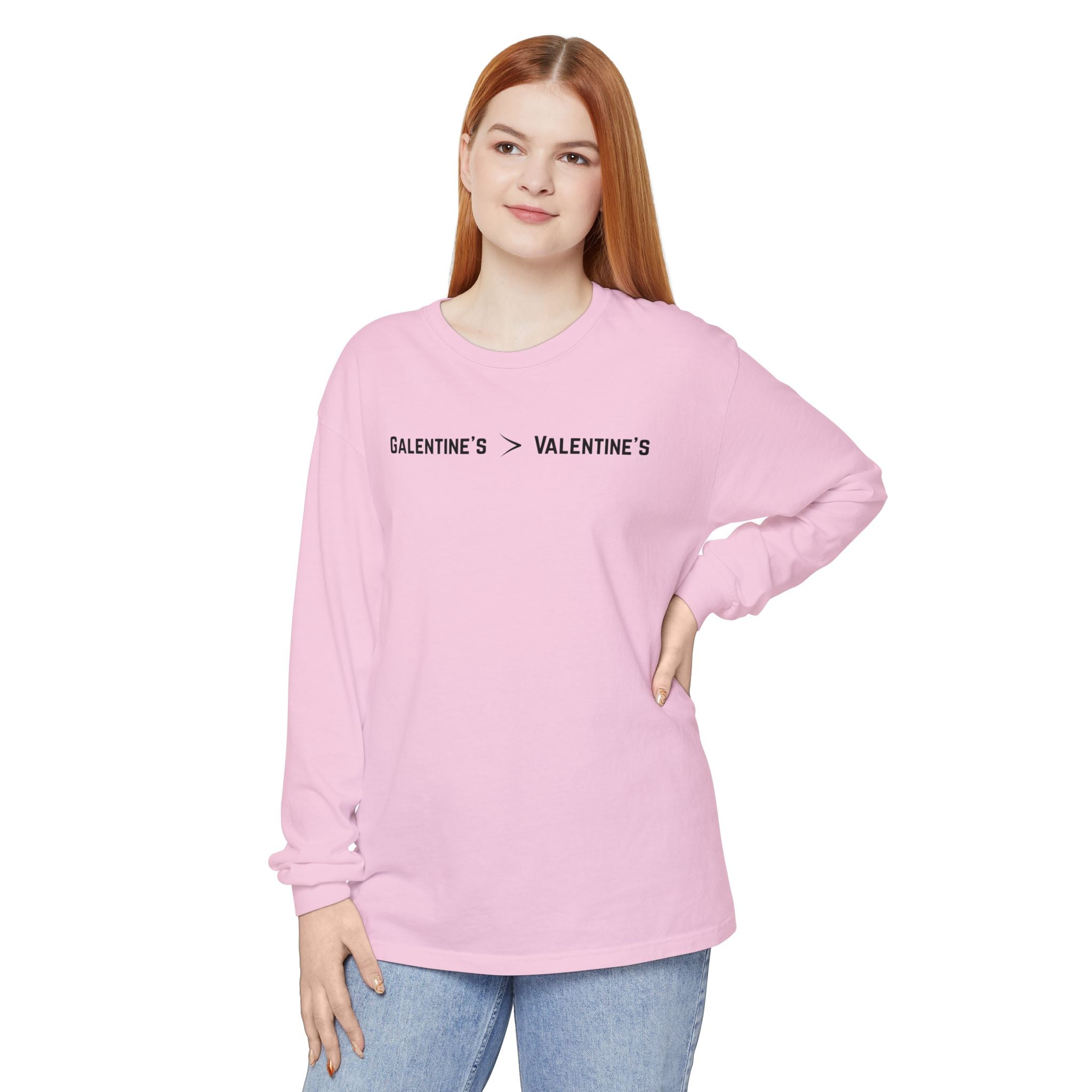 Galentine's > Valentine's Comfort Colors Long Sleeve T-Shirt