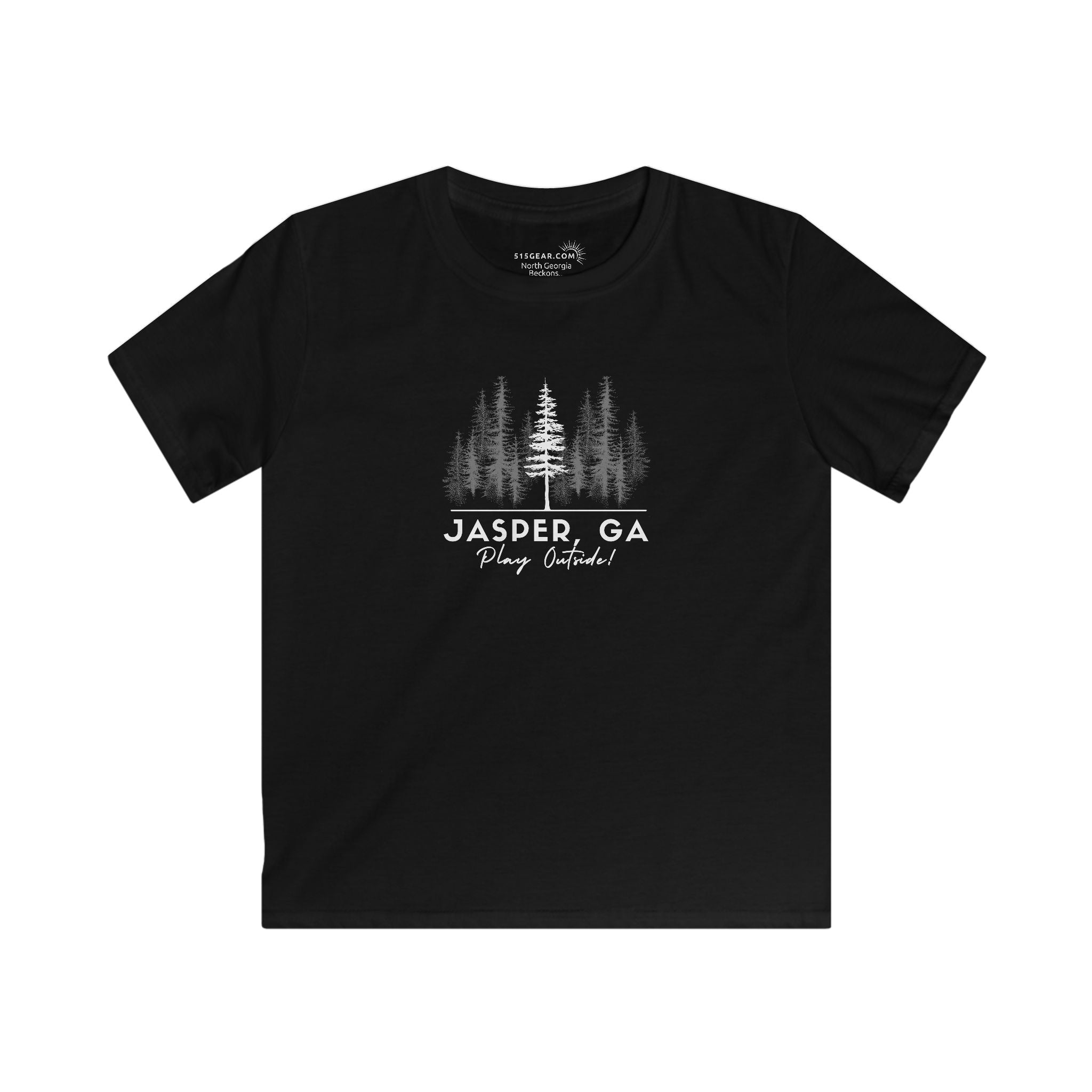 Kid’s T-Shirt, Woodland Trees by 515Gear.com | Jasper, GA | Play Outside - in the forest!