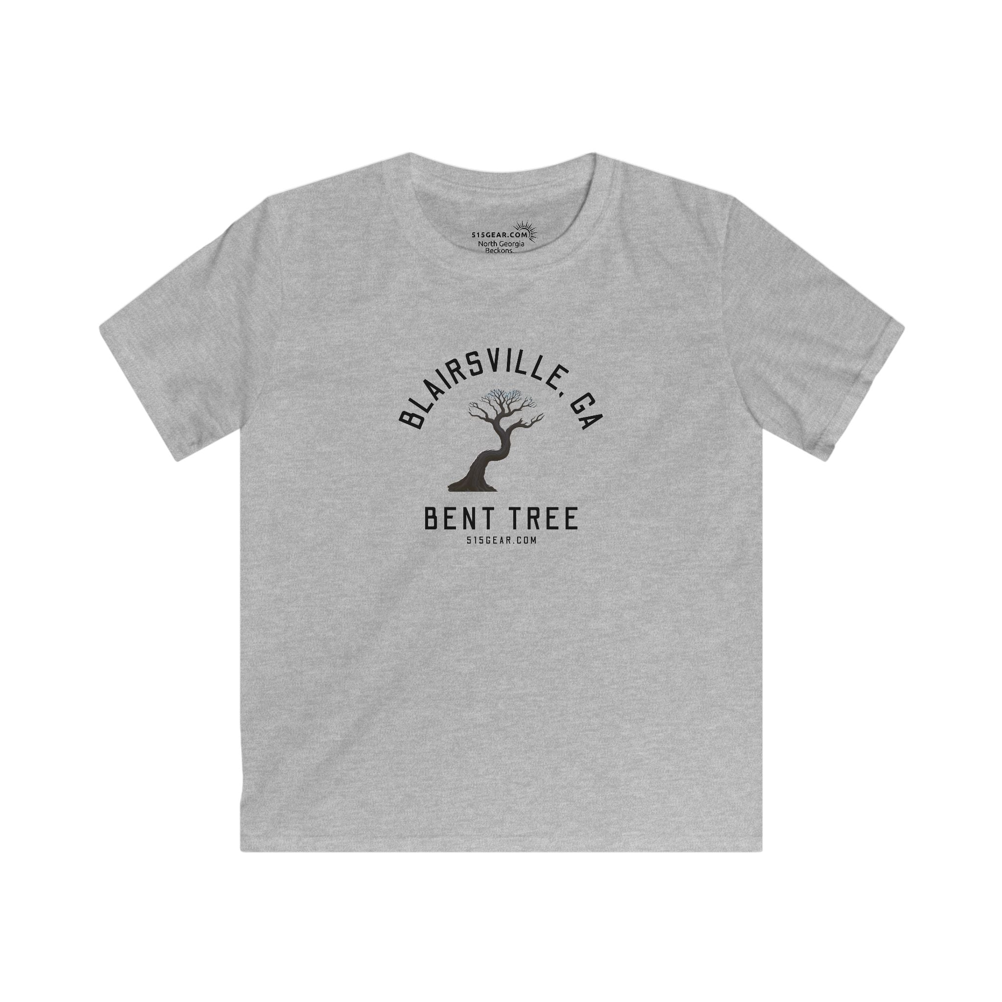 Kid’s T-Shirt, Bent Tree design by515Gear.com | Blairsville, GA | Don't leave the trail!
