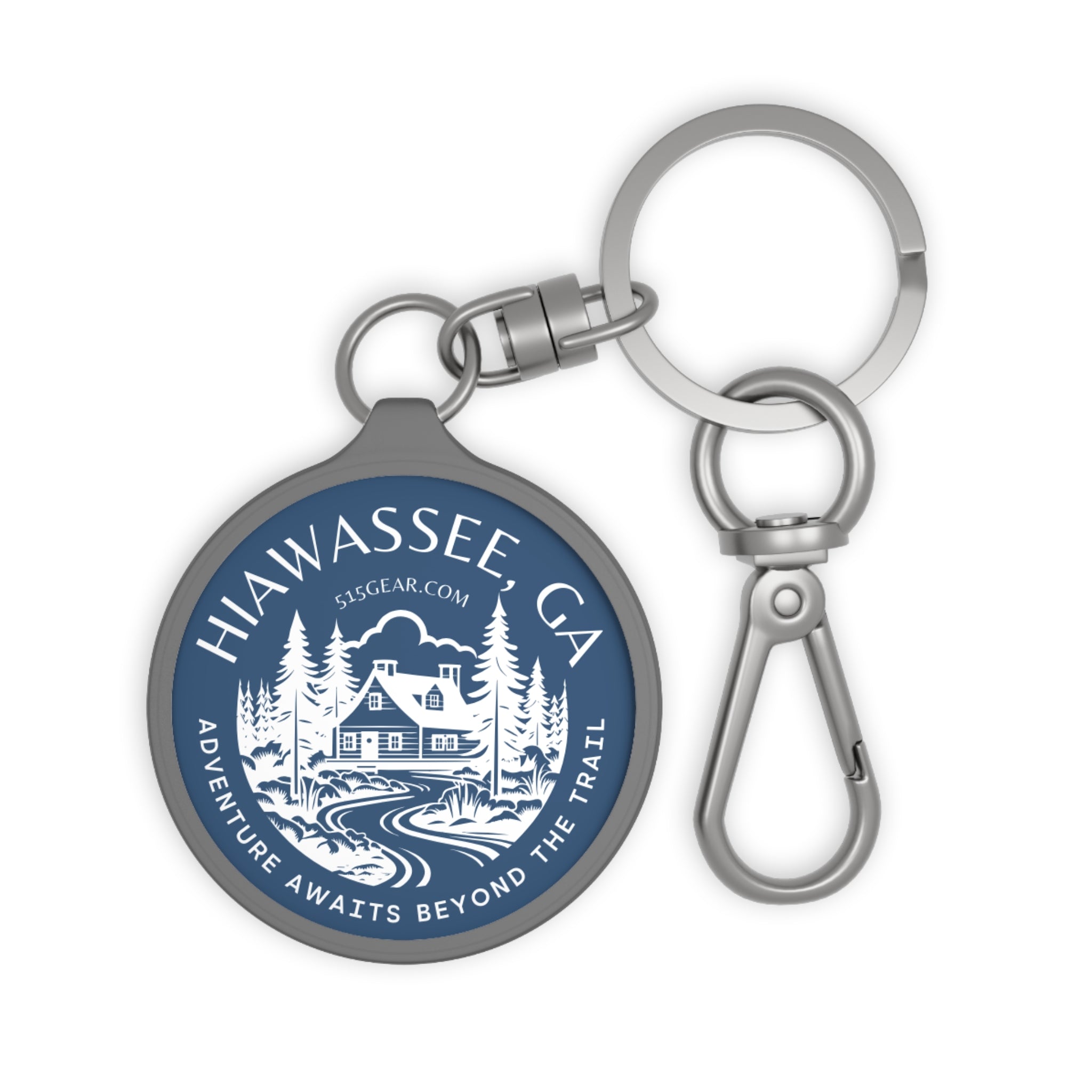 Keyring, Adventure Awaits beyond the Trail by 515Gear.com \ Hiawassee, GA | North GA Beckons!