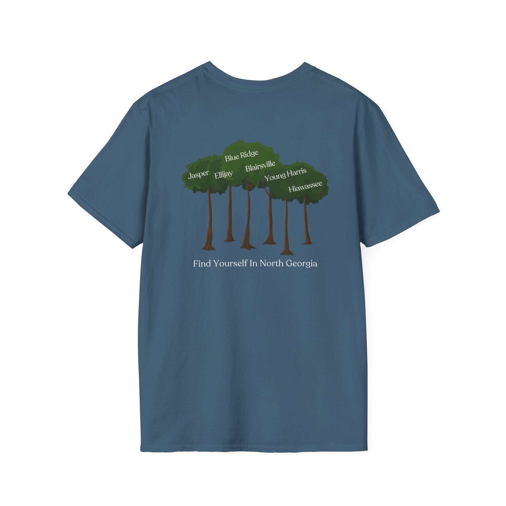 unisex adult T-shirt, Tree Graphic, by 515Gear.com, Find yourself in North Georgia!