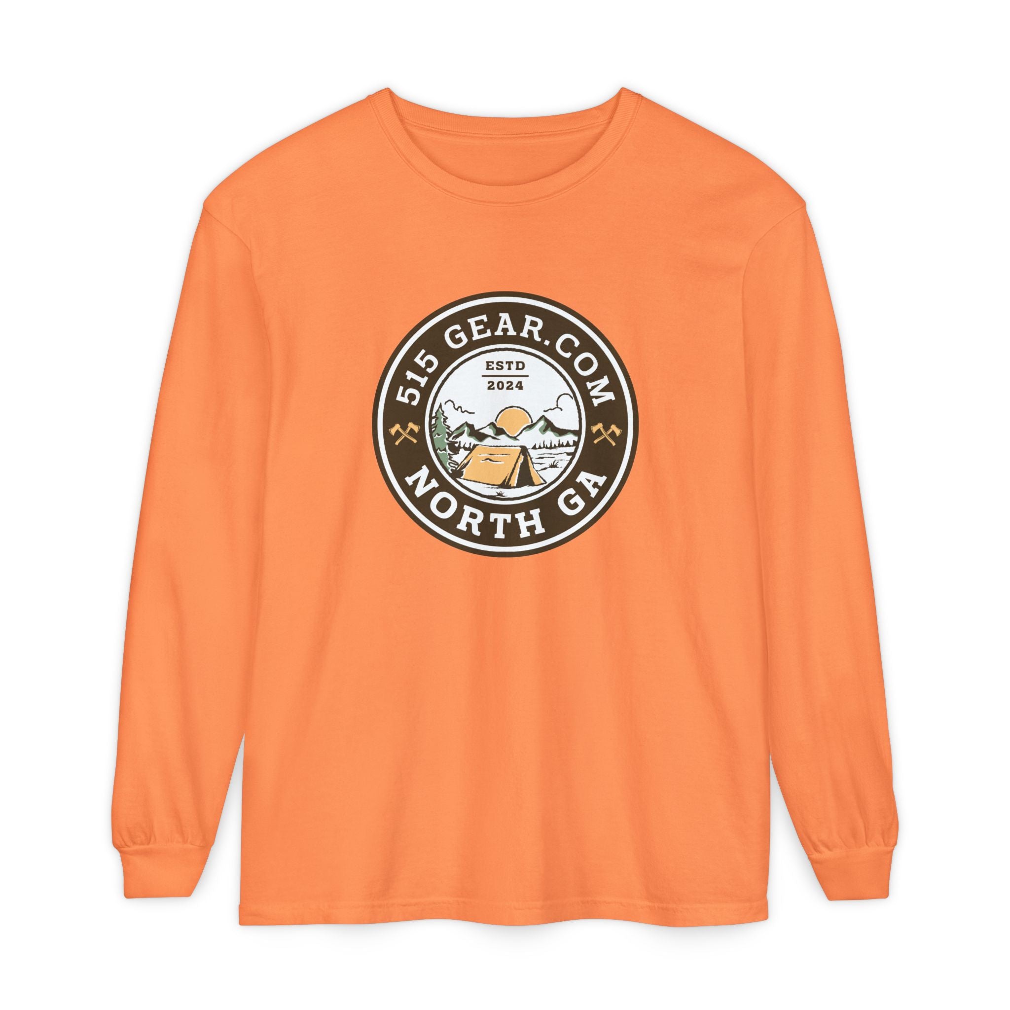Unisex Adult Long Sleeve T-shirt, Camping Design | 515Gear.com | The Mountains are Calling!