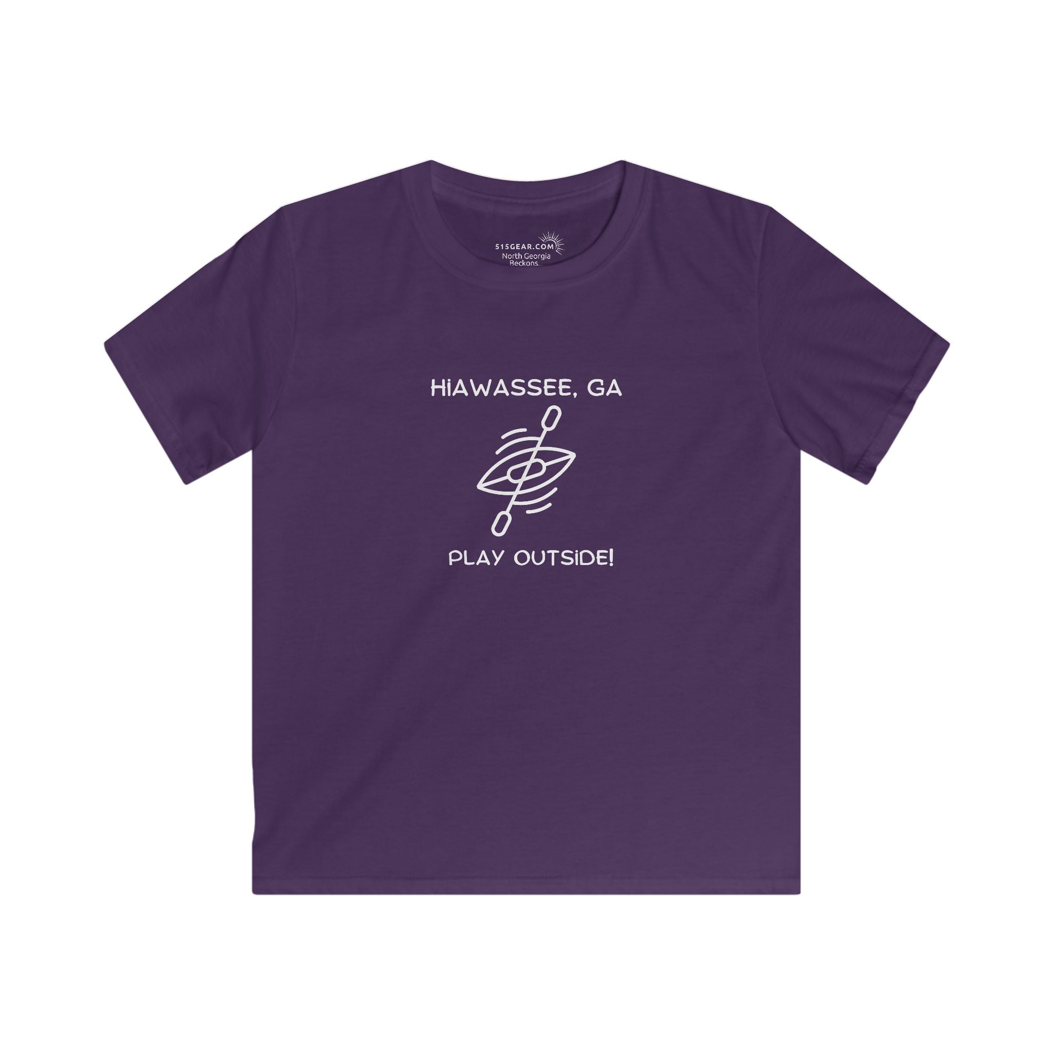 Kid’s T-Shirt, North GA Kayaking by 515Gear.com | Hiawassee, GA | Play Outside!