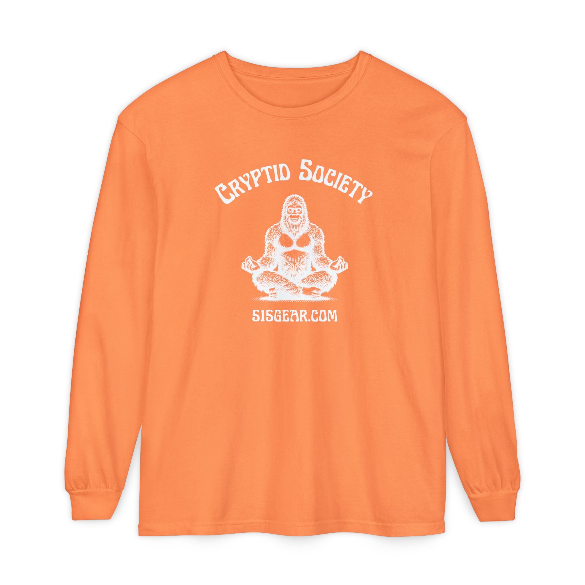 Unisex Adult Long Sleeve T-shirt, Zen Bigfoot Design | 515Gear.com | It's a Zen Thing!