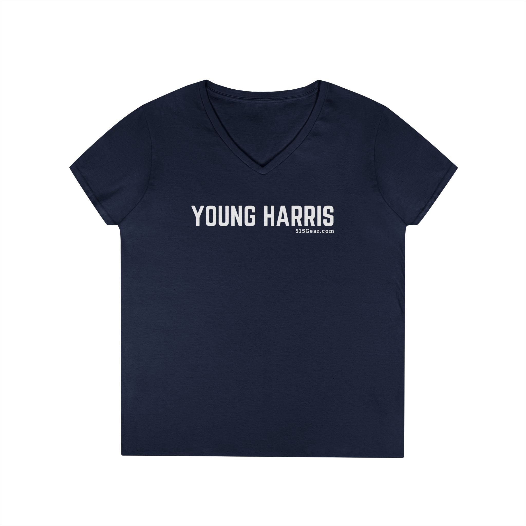 Women’s V-Neck T-shirt, by 515Gear.com | Young Harris, GA | Classic cotton, semi-fitted t-shirt