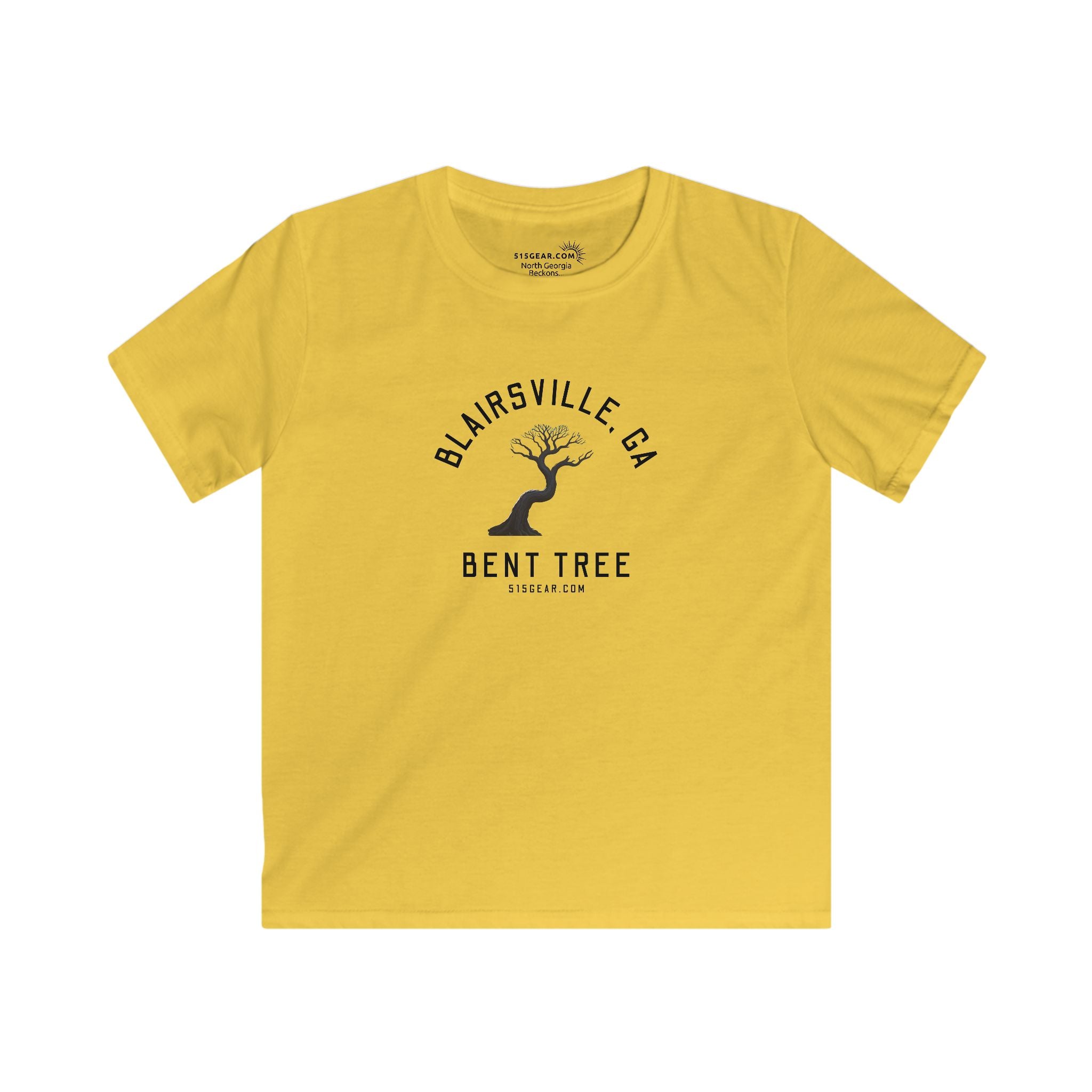 Kid’s T-Shirt, Bent Tree design by515Gear.com | Blairsville, GA | Don't leave the trail!