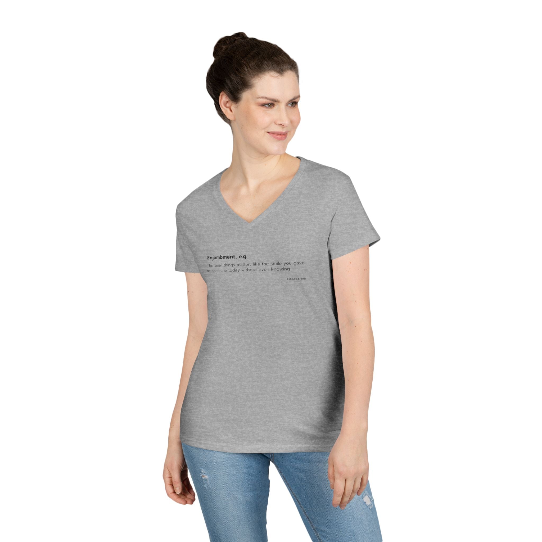 Word Play: Enjambment - Women’s V-Neck Tee