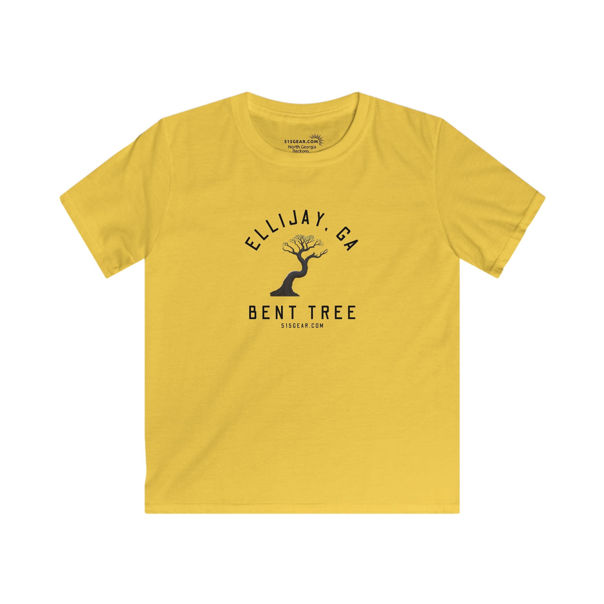 Kid’s T-Shirt, Bent Tree design by515Gear.com | Hiawassee, GA | Don't leave the trail!