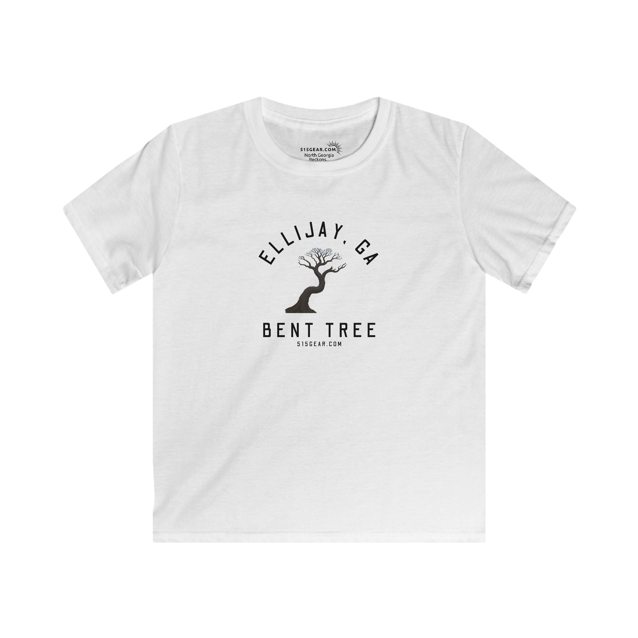 Kid’s T-Shirt, Bent Tree design by515Gear.com | Hiawassee, GA | Don't leave the trail!