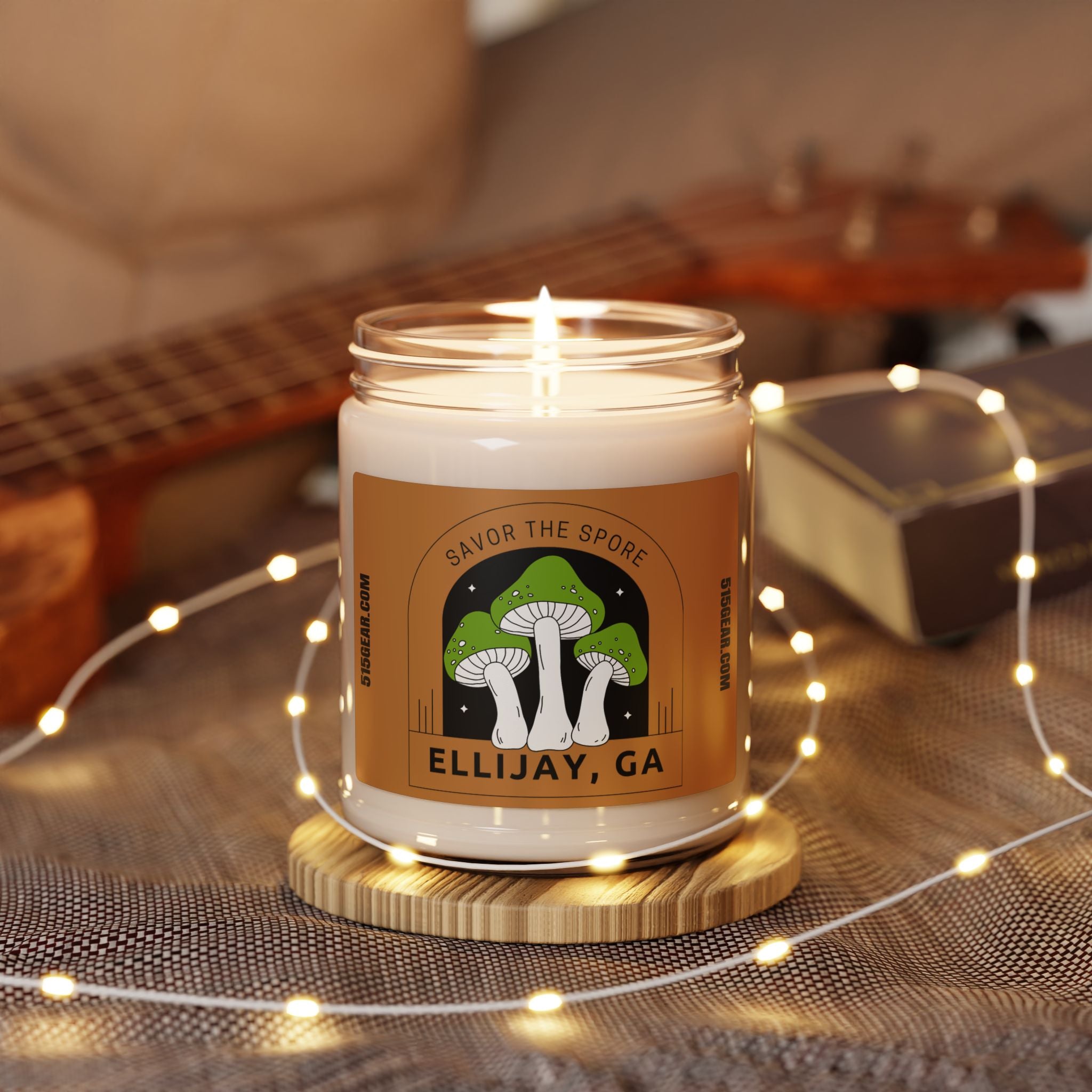 Soy Candle, Savor the Spore design, by 515Gear.com | Ellijay, GA | aromatherapy for you!