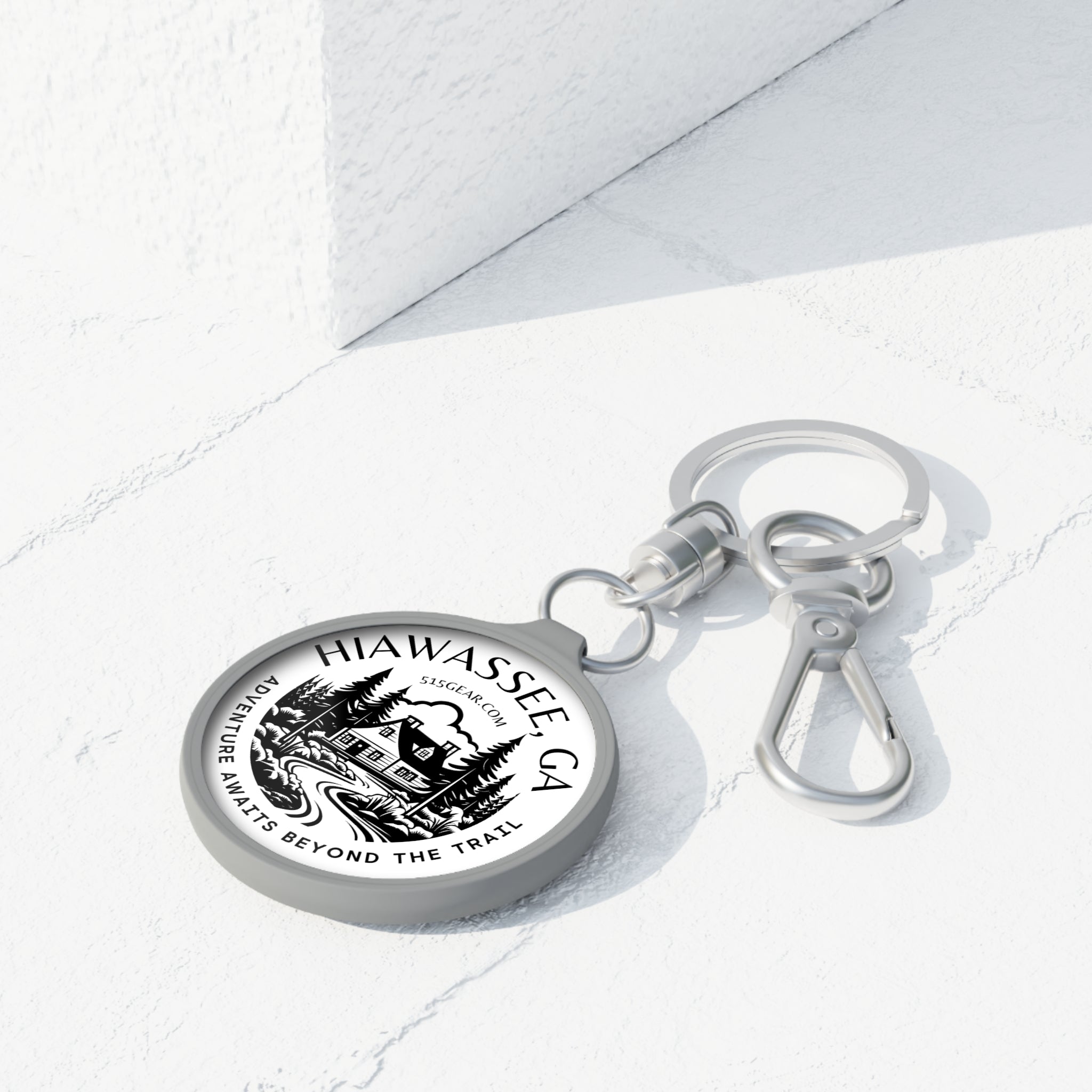 Keyring, Adventure Awaits beyond the Trail by 515Gear.com | Hiawassee, ga | North GA Beckons!