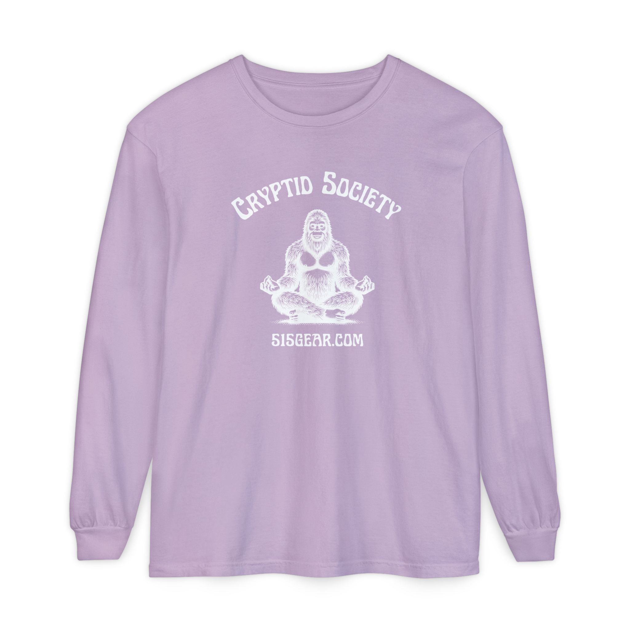 Unisex Adult Long Sleeve T-shirt, Zen Bigfoot Design | 515Gear.com | It's a Zen Thing!