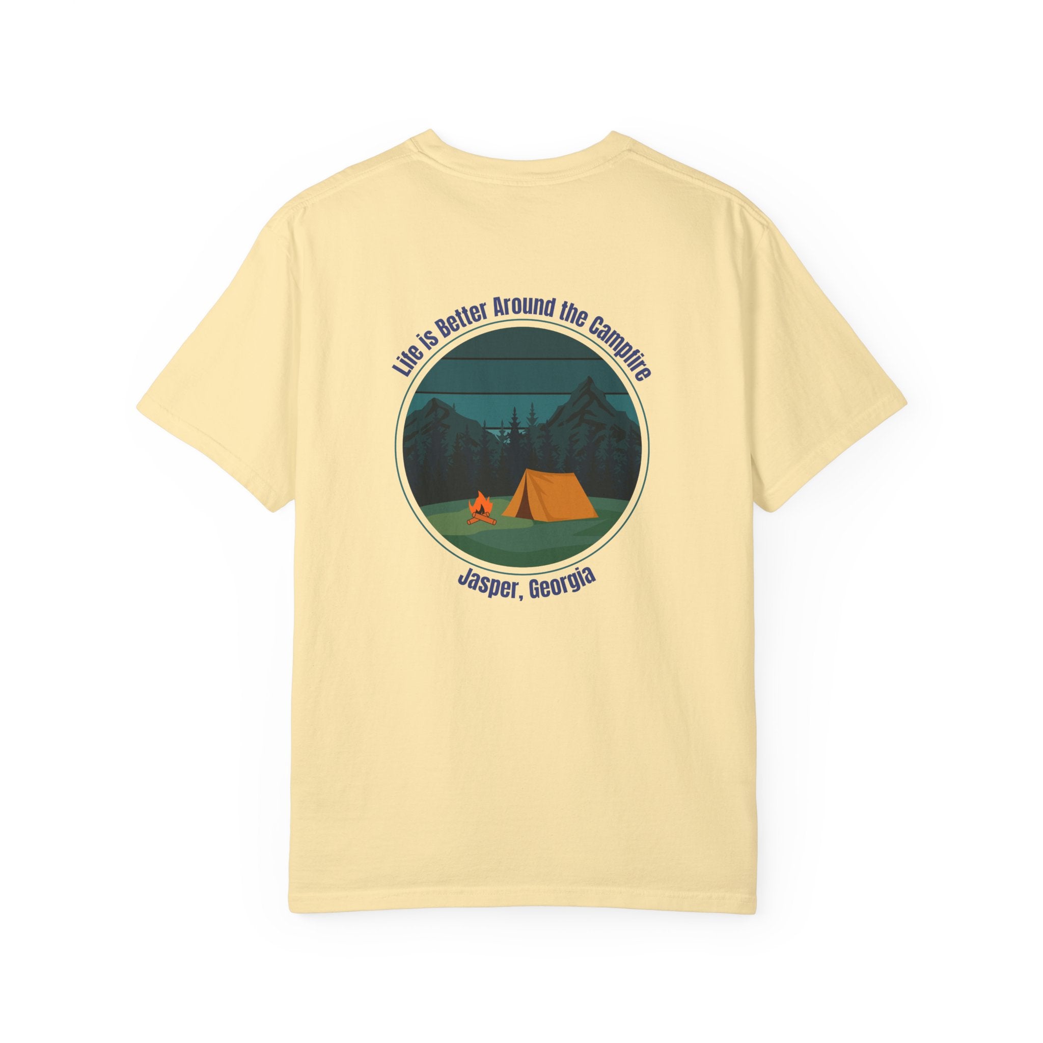 Unisex Adult T-shirt, Life is better around the campfire, by 515Gear.com | Jasper, GA | North GA Beckons!