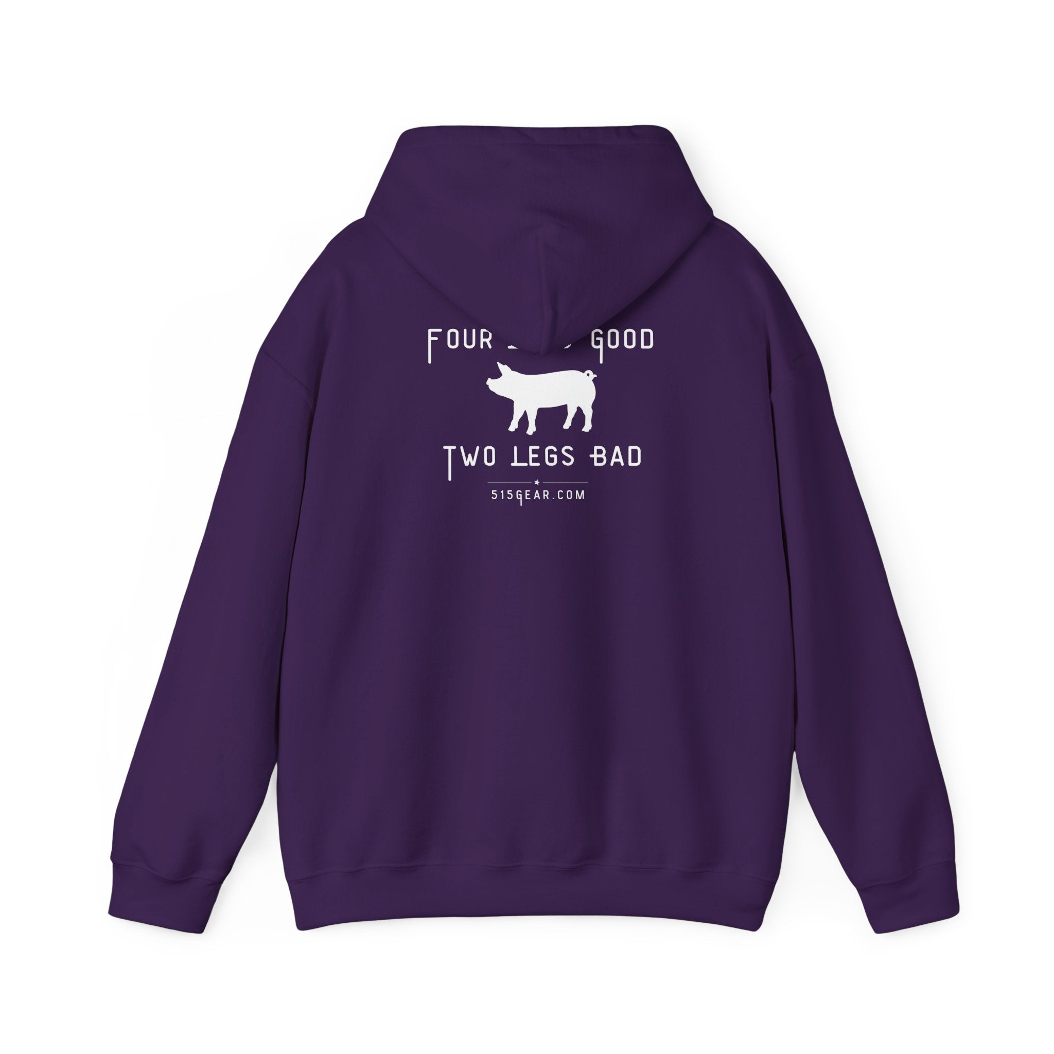 unisex adult hoodie, satirical reference for “Orwellian” lovers | 515Gear.com | anyone love Animal Farm?