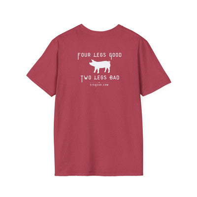 unisex adult t-shirt, satirical reference for “Orwellian” lovers | 515Gear.com | anyone love Animal Farm?
