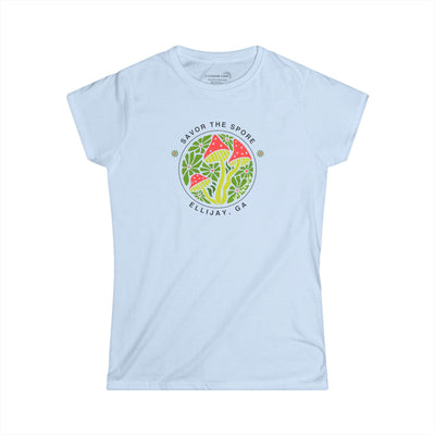 Women’s Softstyle "Savor the Spore" Ellijay Mushroom Tee