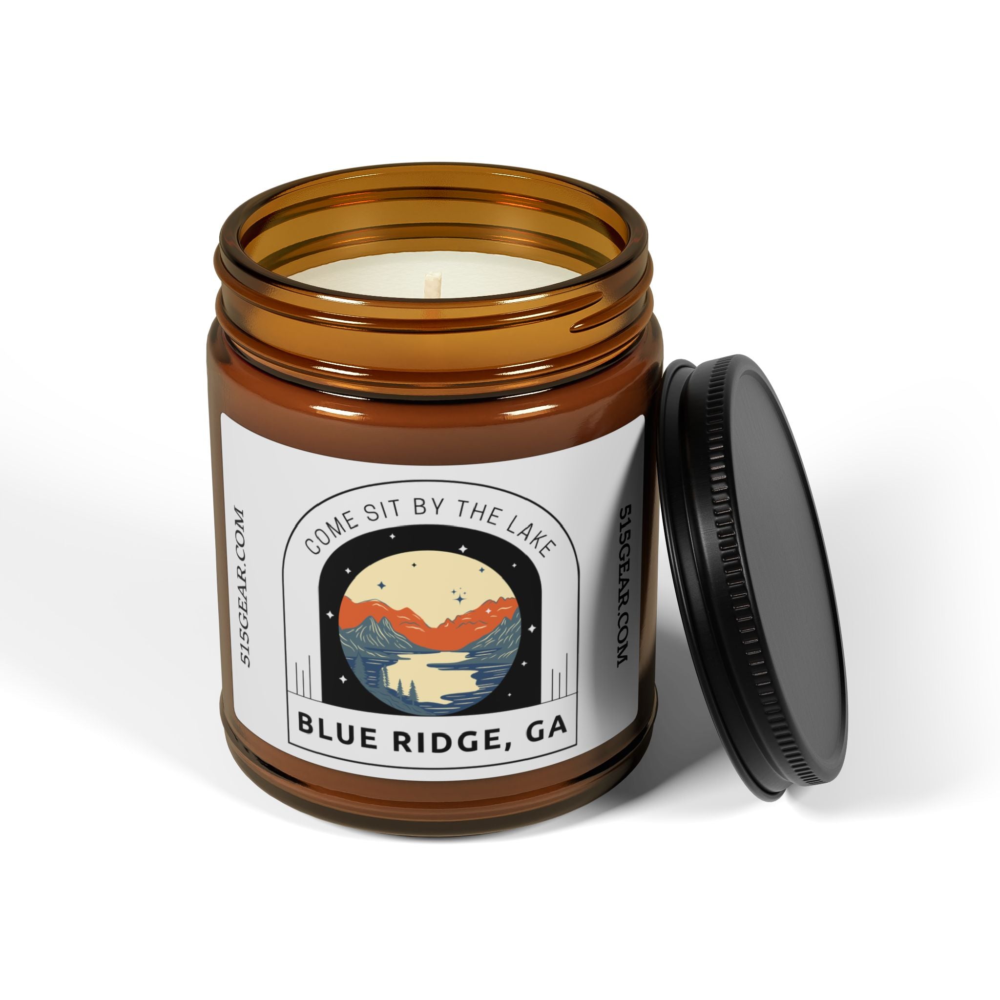 Blue Ridge Scented  Soy Candle (9 oz Amber Jar)