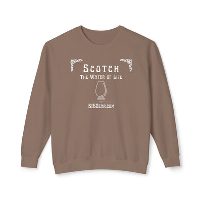Sweatshirt, The Water of Life Design | 515Gear.com | Give me a Scotch, I'm Starving!