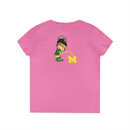 EASy Does It - No Neutral Zone Always Spartan V-Neck Tee