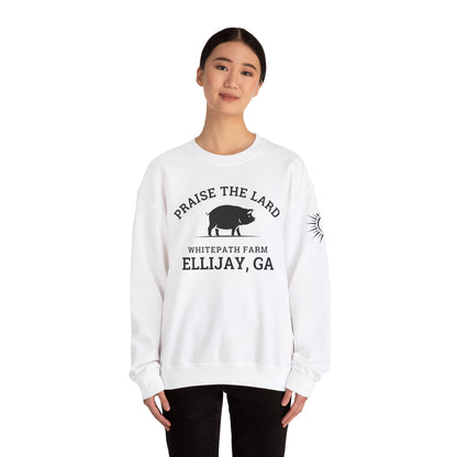 Ellijay, Praise the Lard, Whitepath Farm - Heavy Blend™ Crewneck Sweatshirt