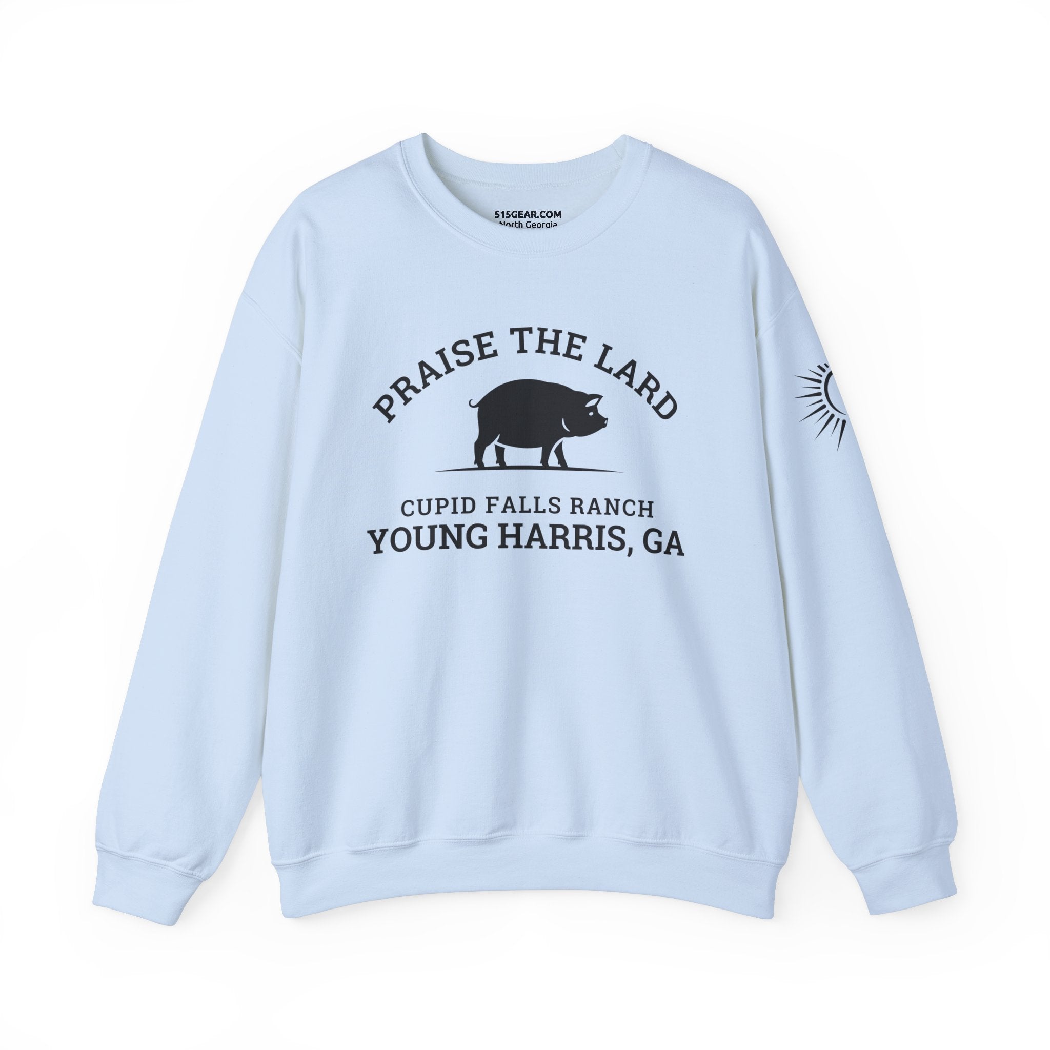 Young Harris, Praise the Lard, Cupid Falls Ranch - Heavy Blend™ Crewneck Sweatshirt