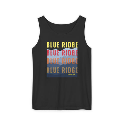 unisex tank-top, mountains graphic, by 515 Gear | Blue Ridge, GA | cotton tank perfect for casual hikes and workouts