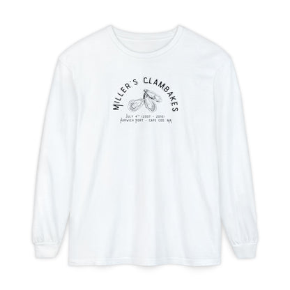 Oysters - Miller’s Clambakes Harwich Port MA Long-Sleeve T-Shirt (Comfort Colors®)