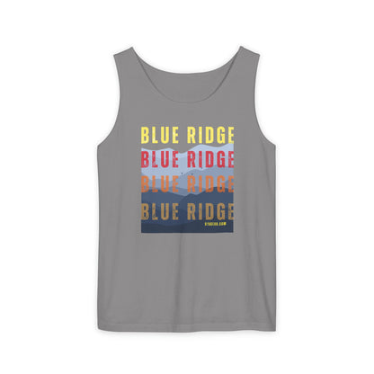 unisex tank-top, mountains graphic, by 515 Gear | Blue Ridge, GA | cotton tank perfect for casual hikes and workouts