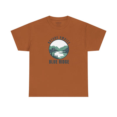 Unisex Adult T-shirt, Nature Awaits, by 515Gear.com | Blue Ridge, GA | North GA Beckons!