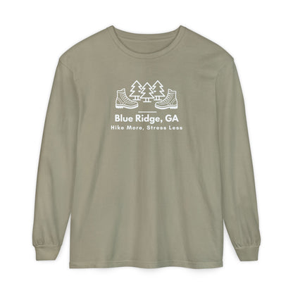 Blue Ridge - Hike More Stress Less - Long Sleeve T-Shirt