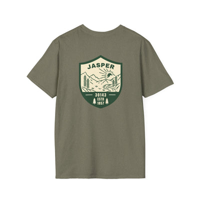 Adult T-shirt, Jasper horizon graphic by 515Gear.com | Jasper, GA | Established 1857!