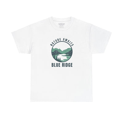 Unisex Adult T-shirt, Nature Awaits, by 515Gear.com | Blue Ridge, GA | North GA Beckons!