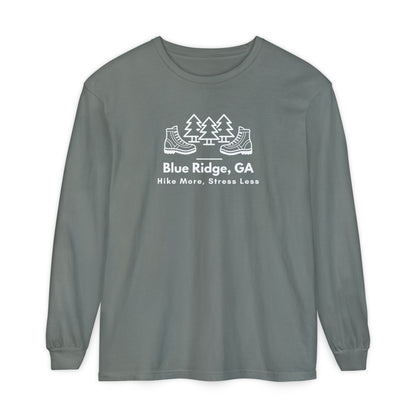 Blue Ridge - Hike More Stress Less - Long Sleeve T-Shirt