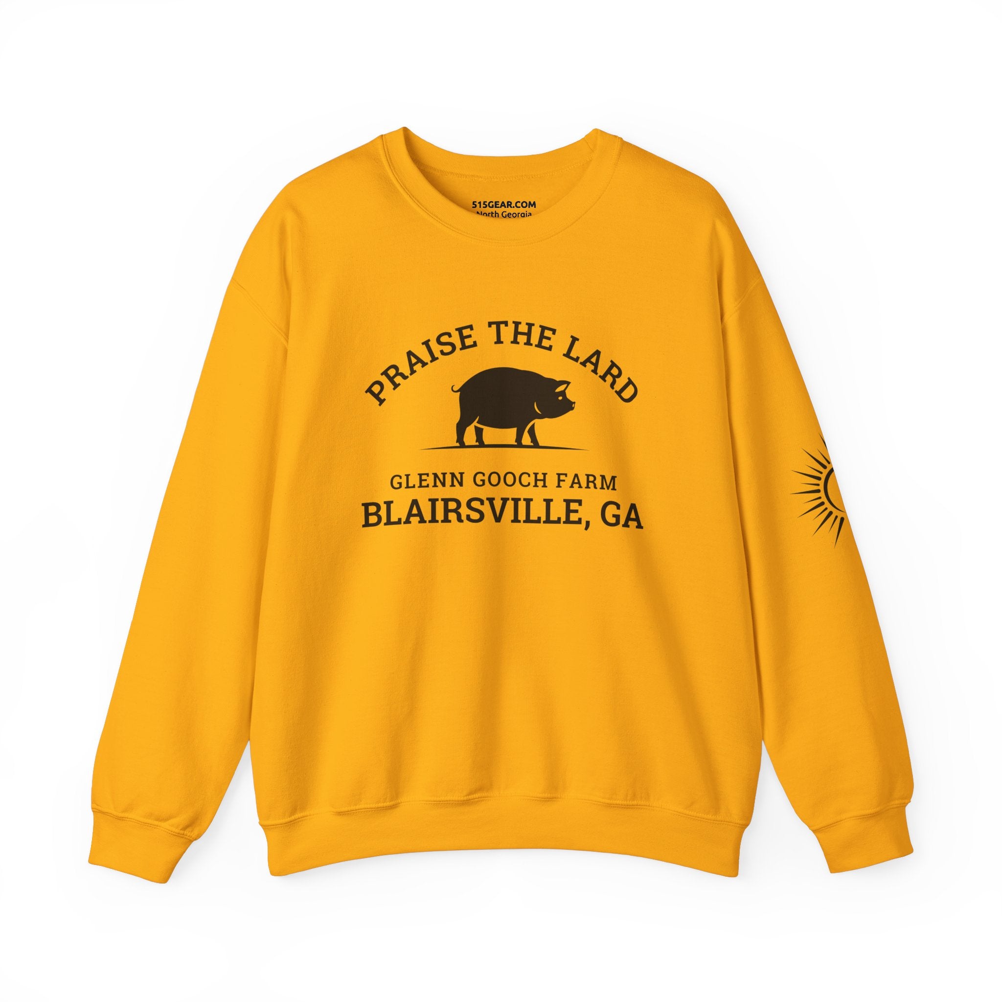 Sweatshirt, Praise the Lard Design, 515Gear.com | Blairsville, GA | Glenn Gooch Farm