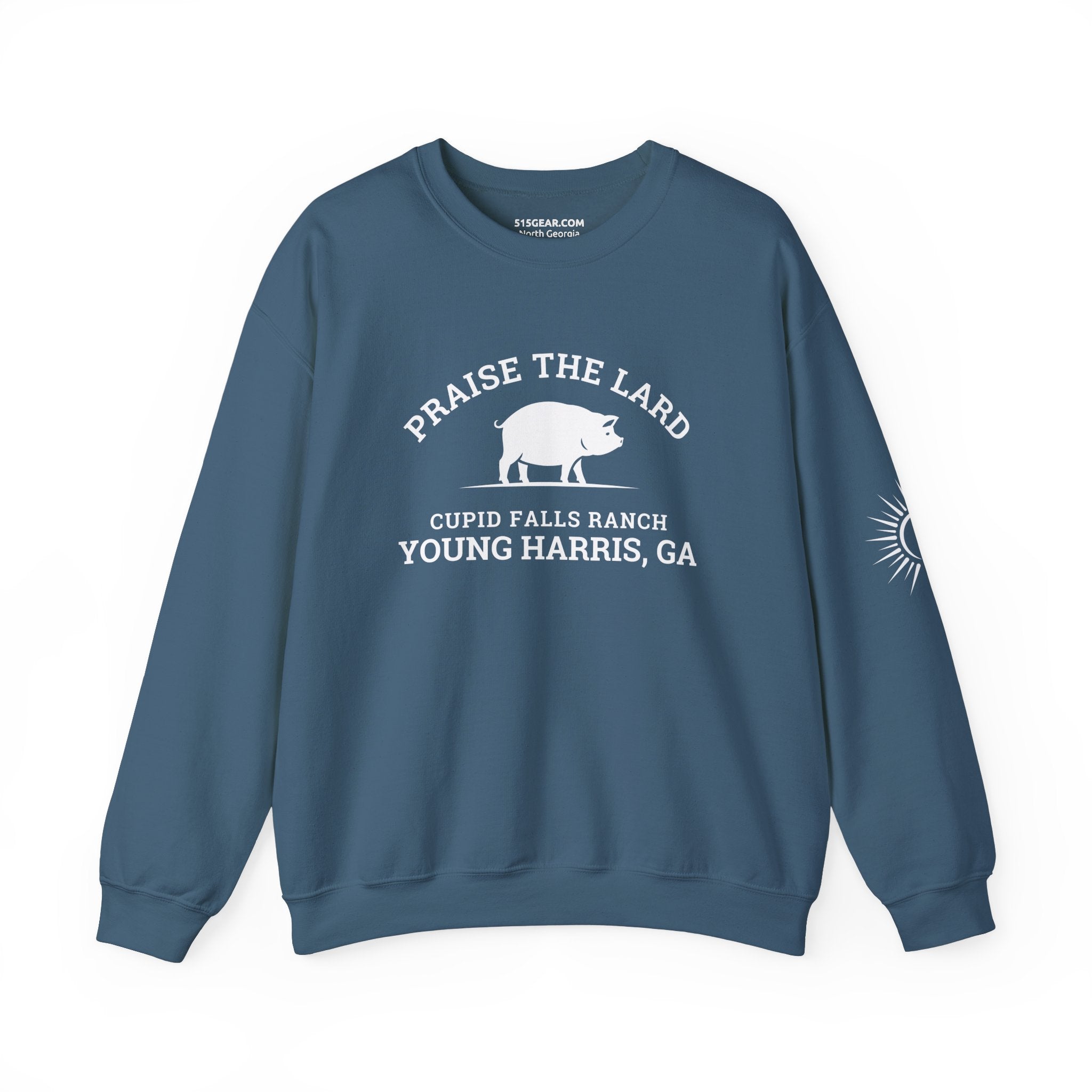 Sweatshirt, Praise the Lard Design, by 515Gear.com | Young Harris, GA | Cupid Falls