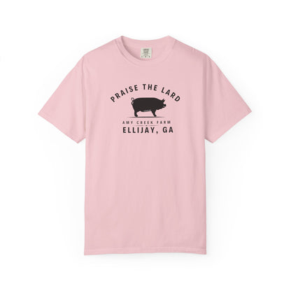 Praise the Lard, Amy Creek Farm, Ellijay - Comfort Colors Unisex Garment-Dyed T-shirt