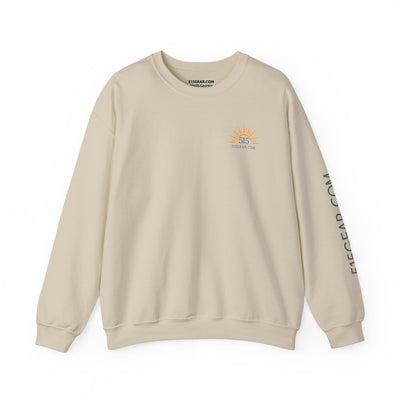 Crewneck sweatshirt, graphic on back featuring mountain range  | by 515gear.Com | 