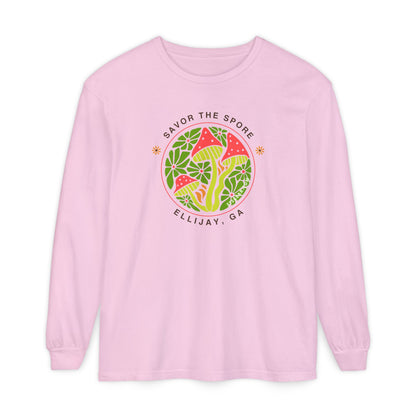 Savor the Spore – Ellijay, GA Unisex Long-Sleeve Tee