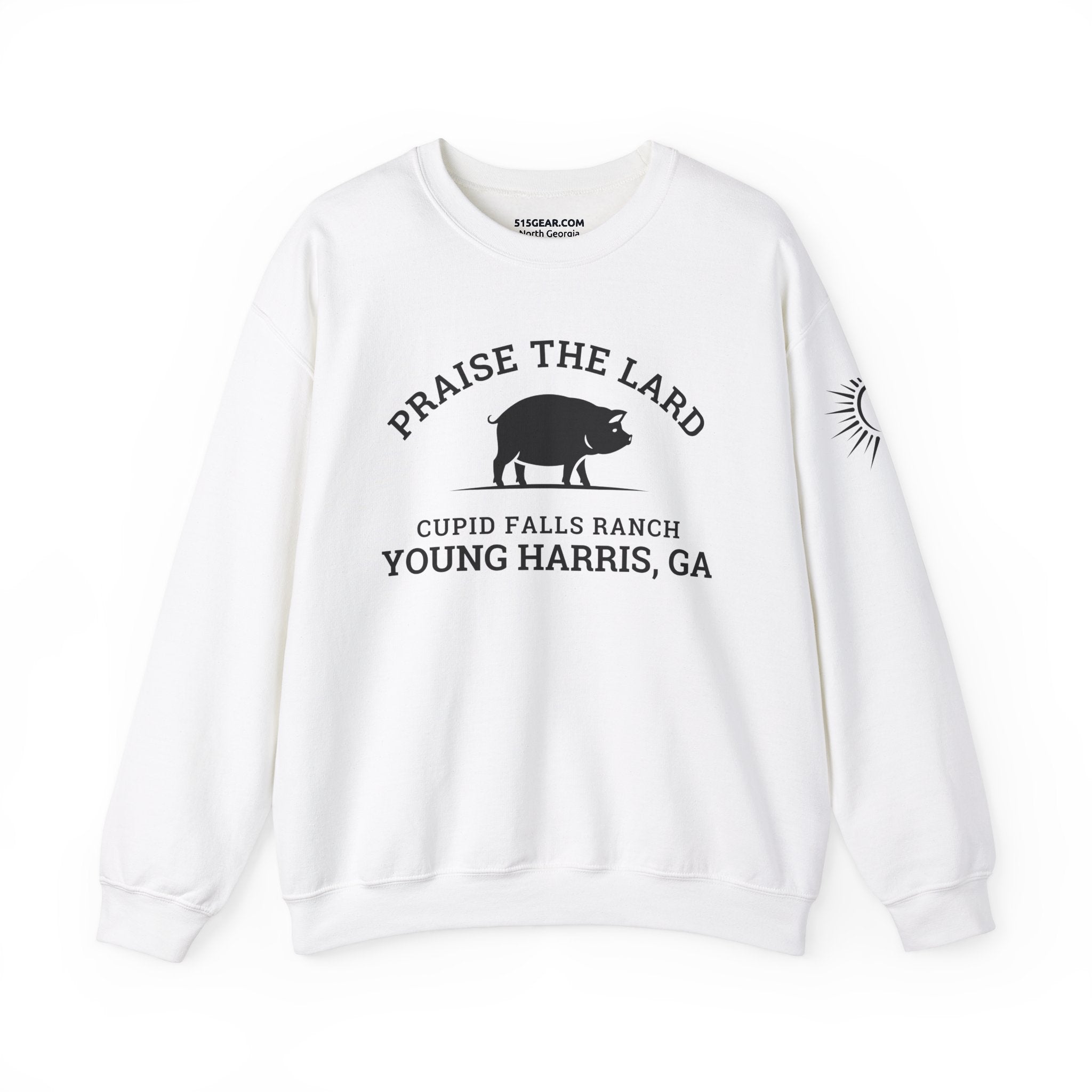 Young Harris, Praise the Lard, Cupid Falls Ranch - Heavy Blend™ Crewneck Sweatshirt