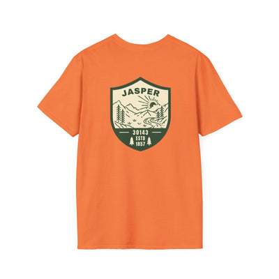 Adult T-shirt, Jasper horizon graphic by 515Gear.com | Jasper, GA | Established 1857!