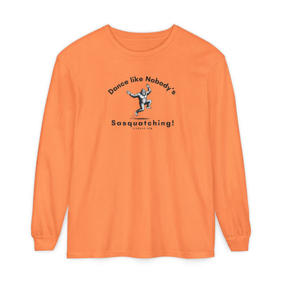 Dance Like Nobody's Sasquatching - Comfort Colors Unisex Long Sleeve T-Shirt by 515Gear.com