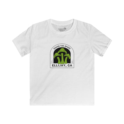 Kid’s T-Shirt, Savor the Spore by 515Gear.com | Ellijay, GA | Have good morels!