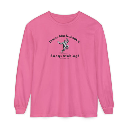 Dance Like Nobody's Sasquatching - Comfort Colors Unisex Long Sleeve T-Shirt by 515Gear.com