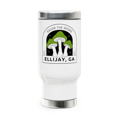 Ellijay- Stainless Steel Travel Mug with Handle, 14oz