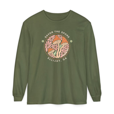 Savor the Spore – Ellijay, GA Unisex Long-Sleeve Tee