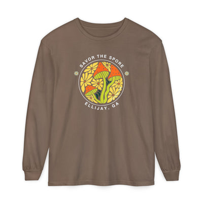 Savor the Spore – Ellijay, GA Unisex Long-Sleeve Tee