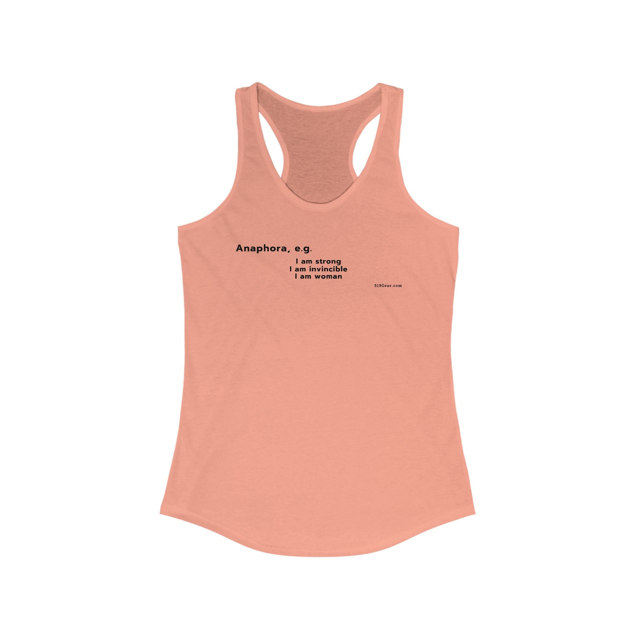 Word Play - Anaphora "I am" Women's Tank
